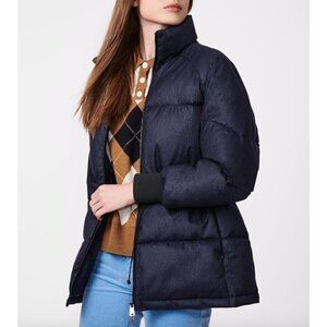 Bernardo Water Resistant Polyester Puffer Jacket Navy Womens Size Medium